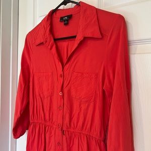 I.N. San Francisco Women’s Dress ~ Size M. Color is pinkish-red!